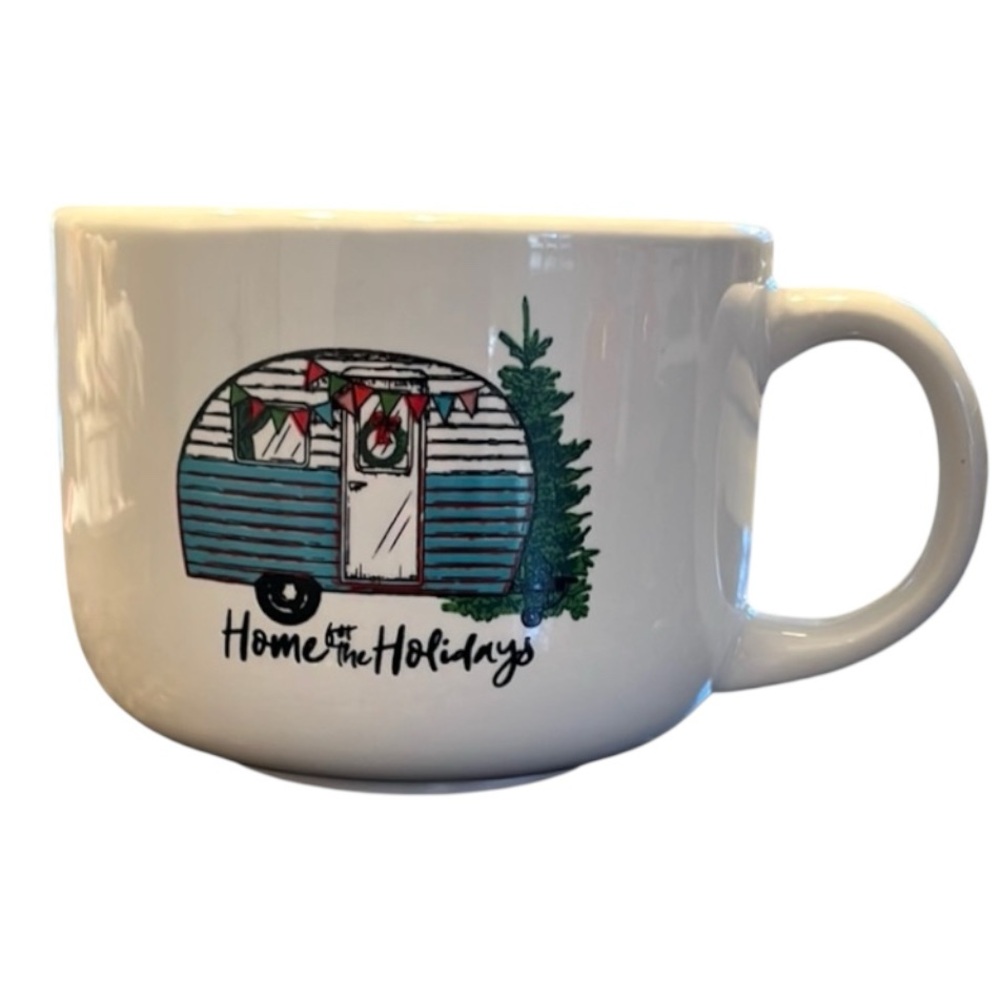 Mug-Home for Holidays oversized great gift item vintage camper